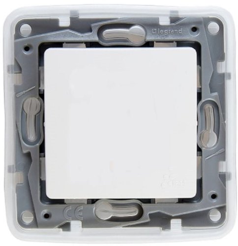 Переключатель без рамки Legrand Etika 1-кл. проходной IP44 белый  картинка